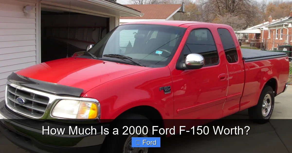 How Much Is a 2000 Ford F-150 Worth?
