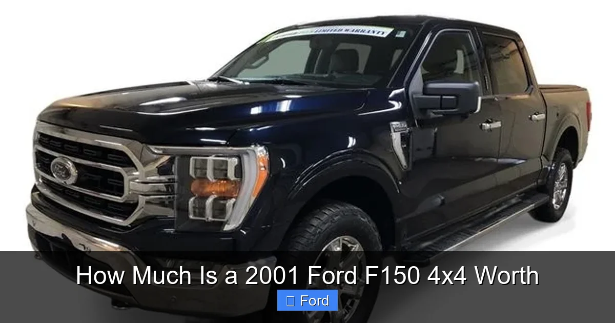 How Much Is a 2001 Ford F150 4x4 Worth