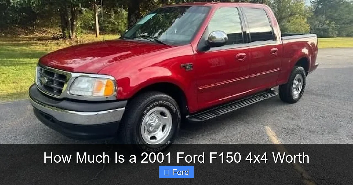 How Much Is a 2001 Ford F150 4x4 Worth