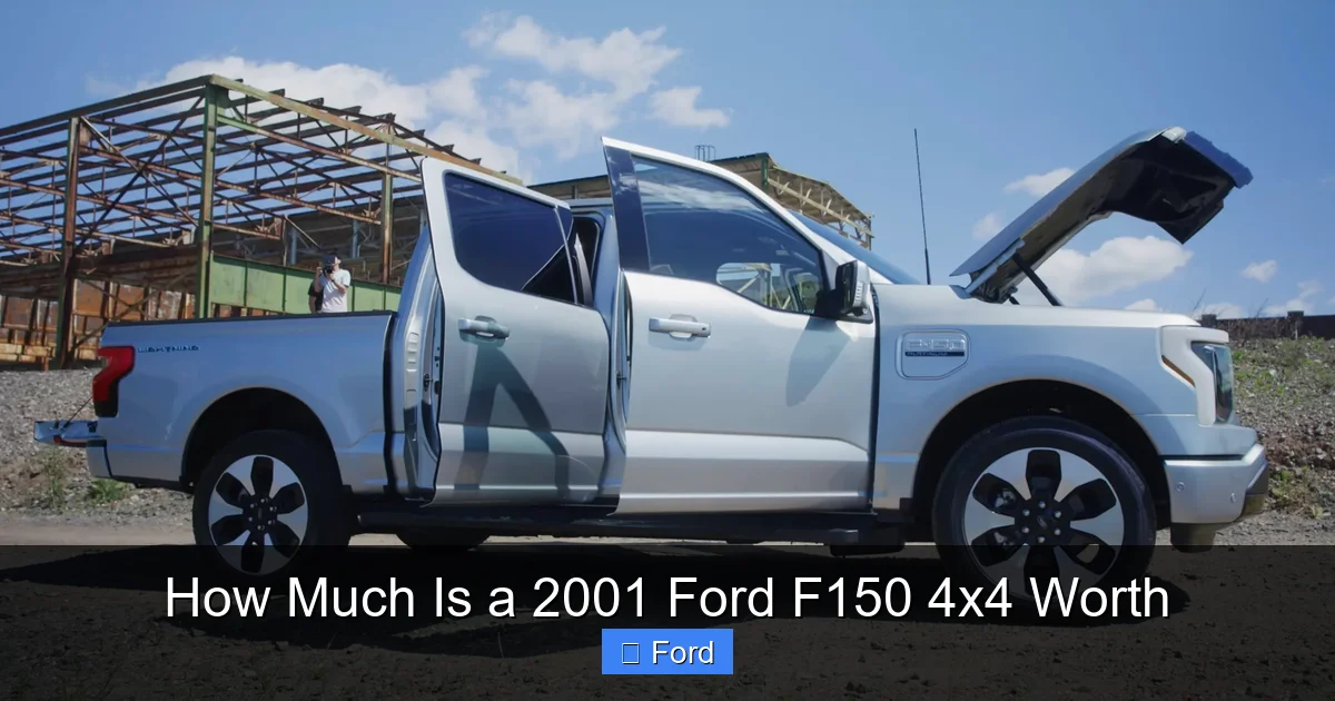 How Much Is a 2001 Ford F150 4x4 Worth