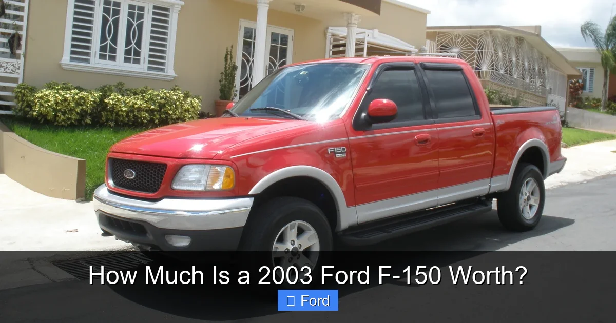 How Much Is a 2003 Ford F-150 Worth?