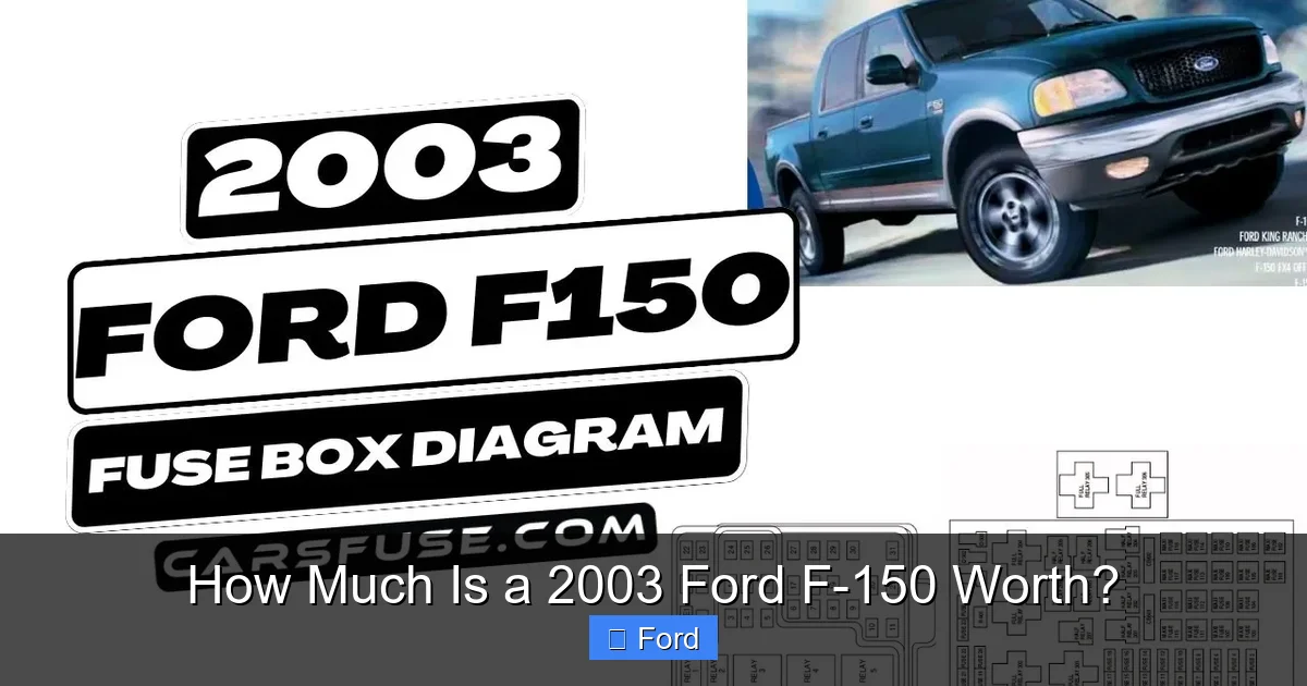 How Much Is a 2003 Ford F-150 Worth?