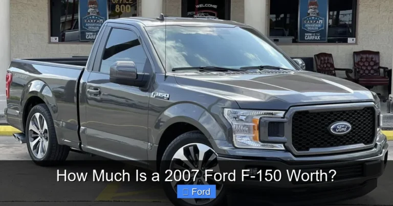 How Much Is a 2007 Ford F-150 Worth?