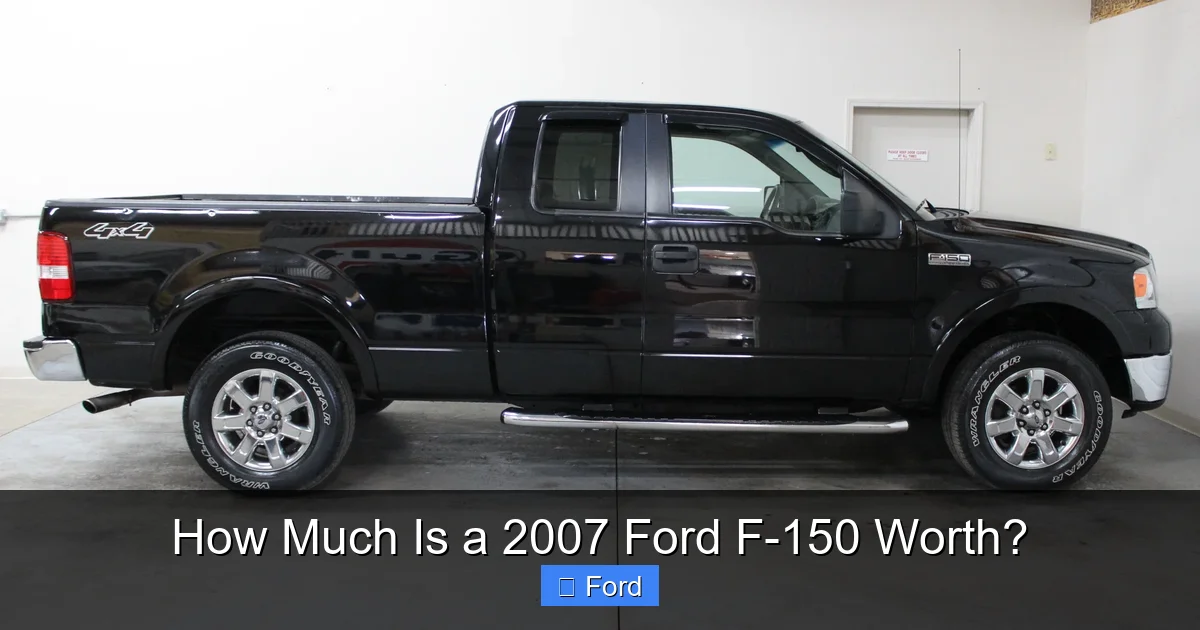 How Much Is a 2007 Ford F-150 Worth?