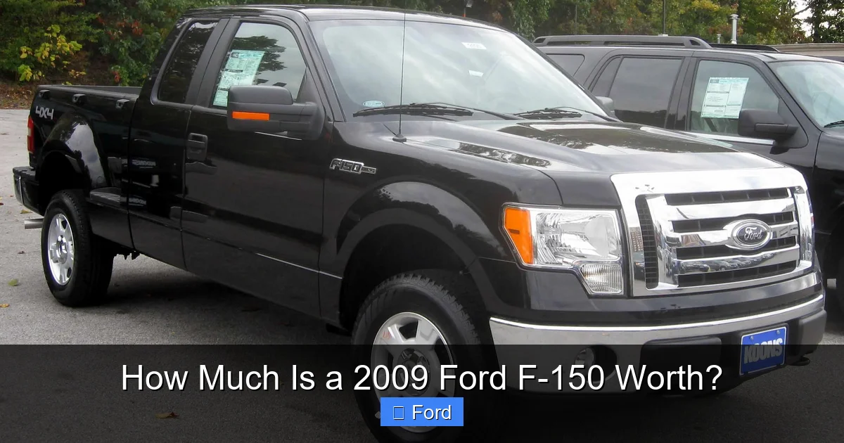 How Much Is a 2009 Ford F-150 Worth?