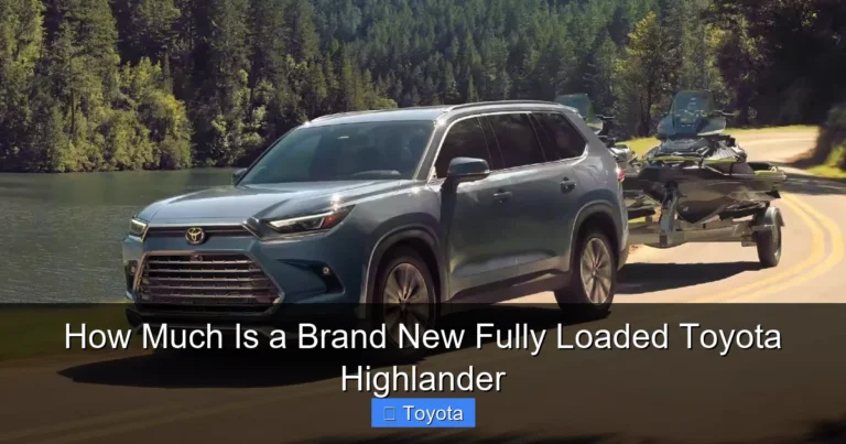 How Much Is a Brand New Fully Loaded Toyota Highlander