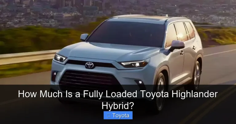 How Much Is a Fully Loaded Toyota Highlander Hybrid?