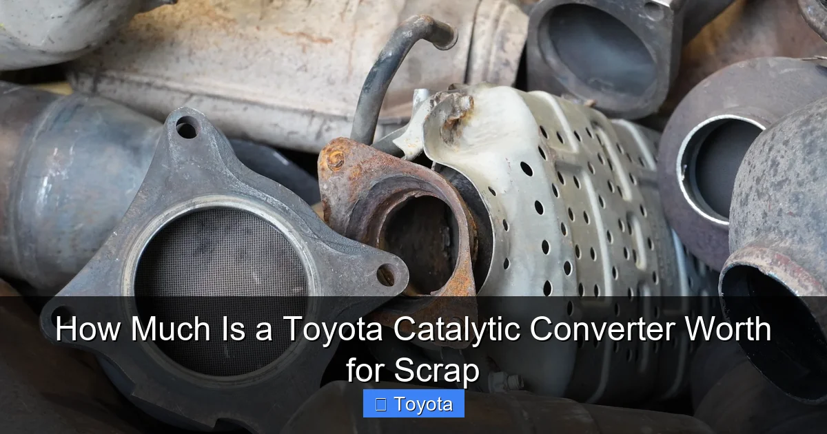 How Much Is a Toyota Catalytic Converter Worth for Scrap