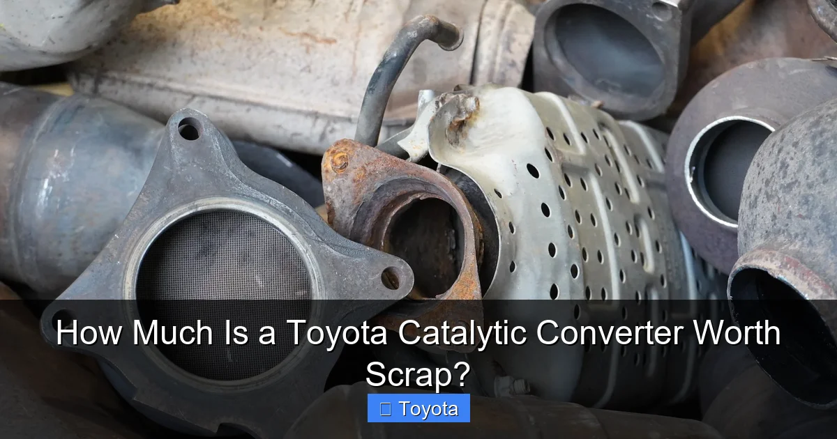 How Much Is a Toyota Catalytic Converter Worth Scrap?