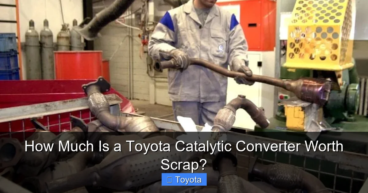 How Much Is a Toyota Catalytic Converter Worth Scrap?