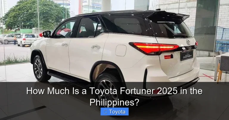 How Much Is a Toyota Fortuner 2025 in the Philippines?