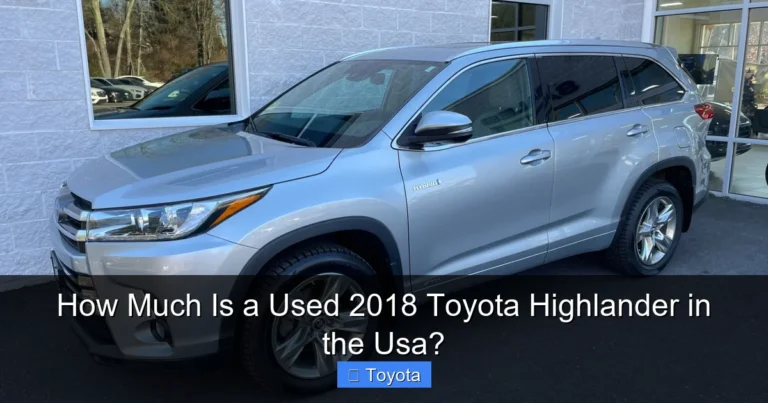How Much Is a Used 2018 Toyota Highlander in the Usa?