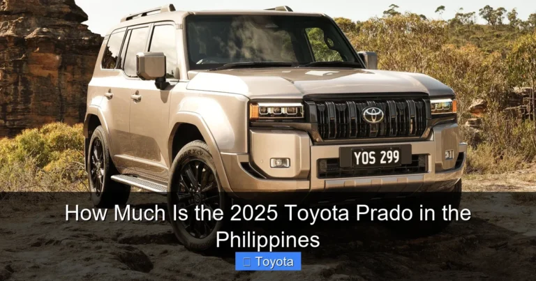How Much Is the 2025 Toyota Prado in the Philippines