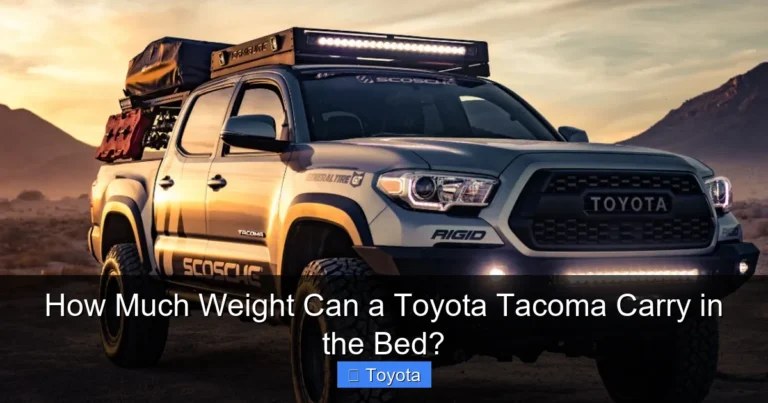 How Much Weight Can a Toyota Tacoma Carry in the Bed?