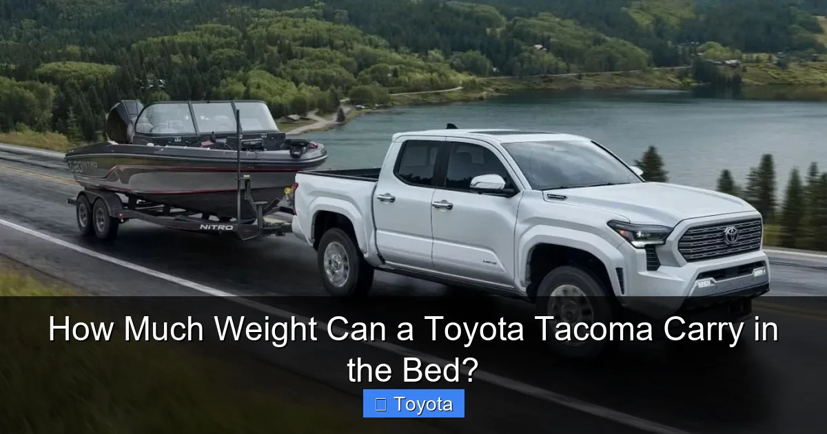 How Much Weight Can a Toyota Tacoma Carry in the Bed?