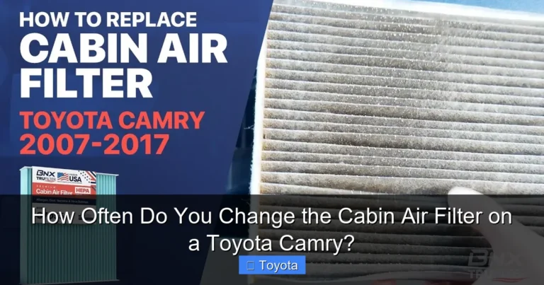 How Often Do You Change the Cabin Air Filter on a Toyota Camry?