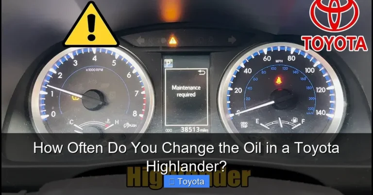 How Often Do You Change the Oil in a Toyota Highlander?