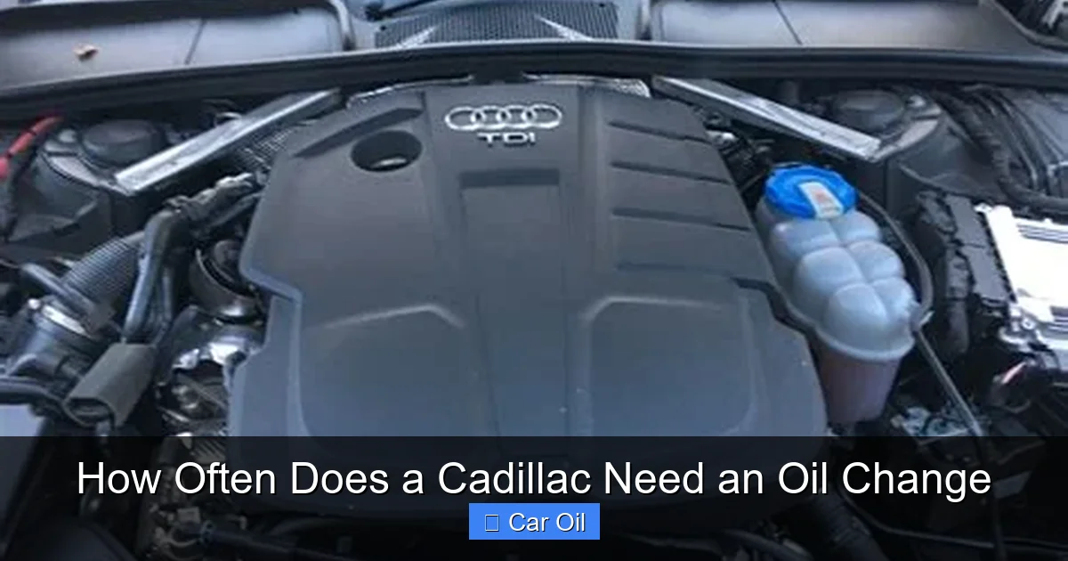 How Often Does a Cadillac Need an Oil Change
