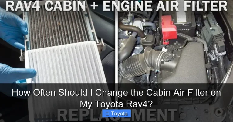 How Often Should I Change the Cabin Air Filter on My Toyota Rav4?
