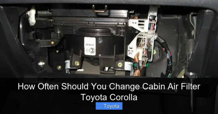 How Often Should You Change Cabin Air Filter Toyota Corolla