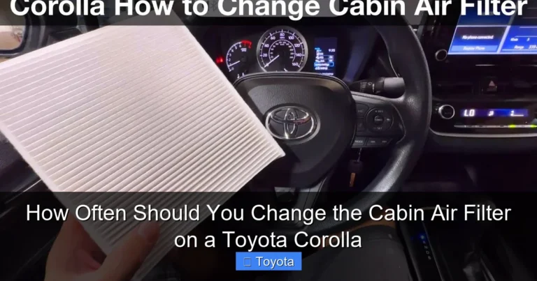 How Often Should You Change the Cabin Air Filter on a Toyota Corolla