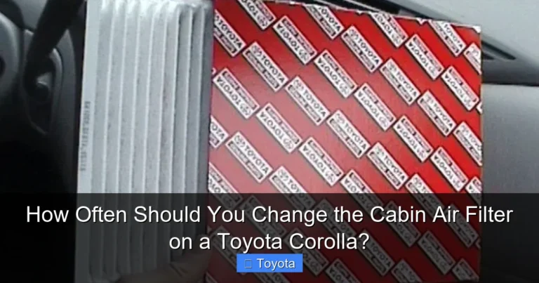 How Often Should You Change the Cabin Air Filter on a Toyota Corolla?