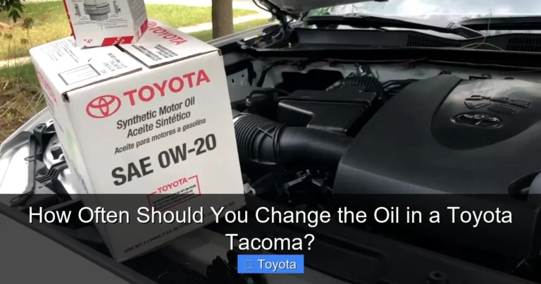 How Often Should You Change the Oil in a Toyota Tacoma?