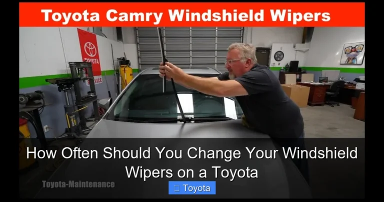 How Often Should You Change Your Windshield Wipers on a Toyota