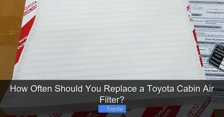 How Often Should You Replace a Toyota Cabin Air Filter?