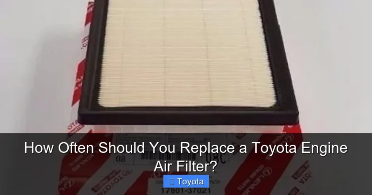 How Often Should You Replace a Toyota Engine Air Filter?