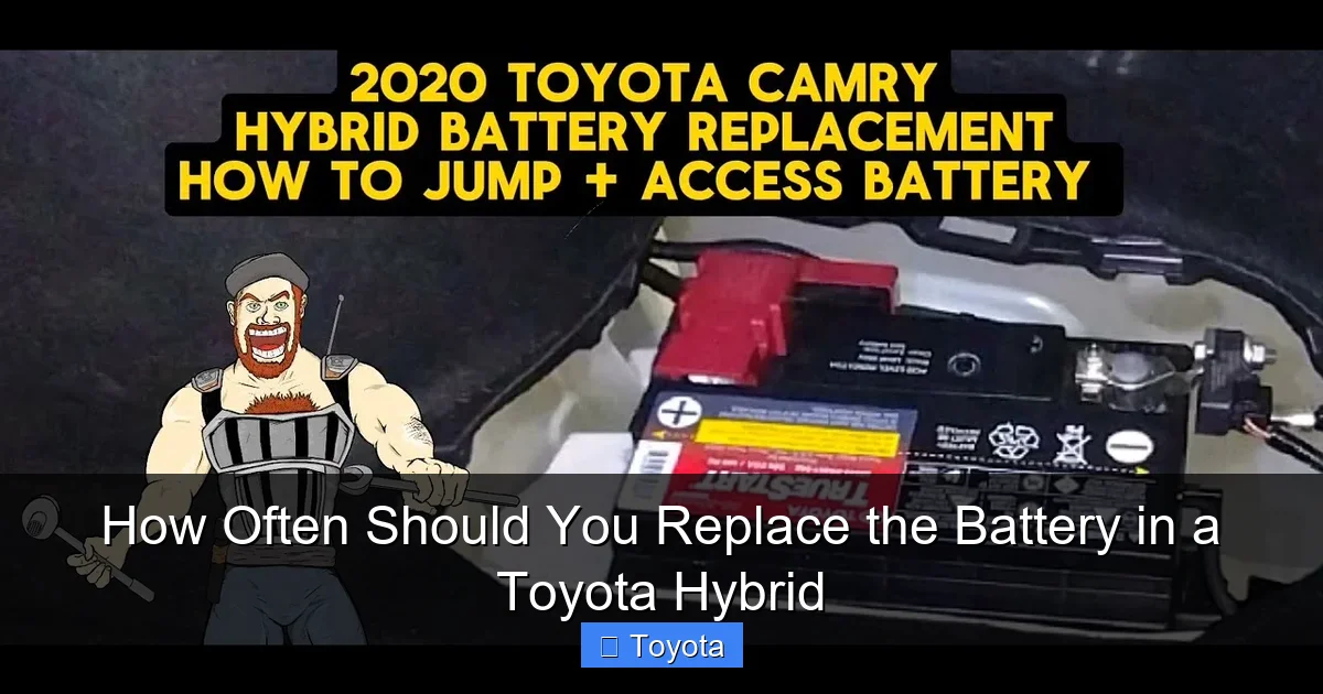 How Often Should You Replace the Battery in a Toyota Hybrid
