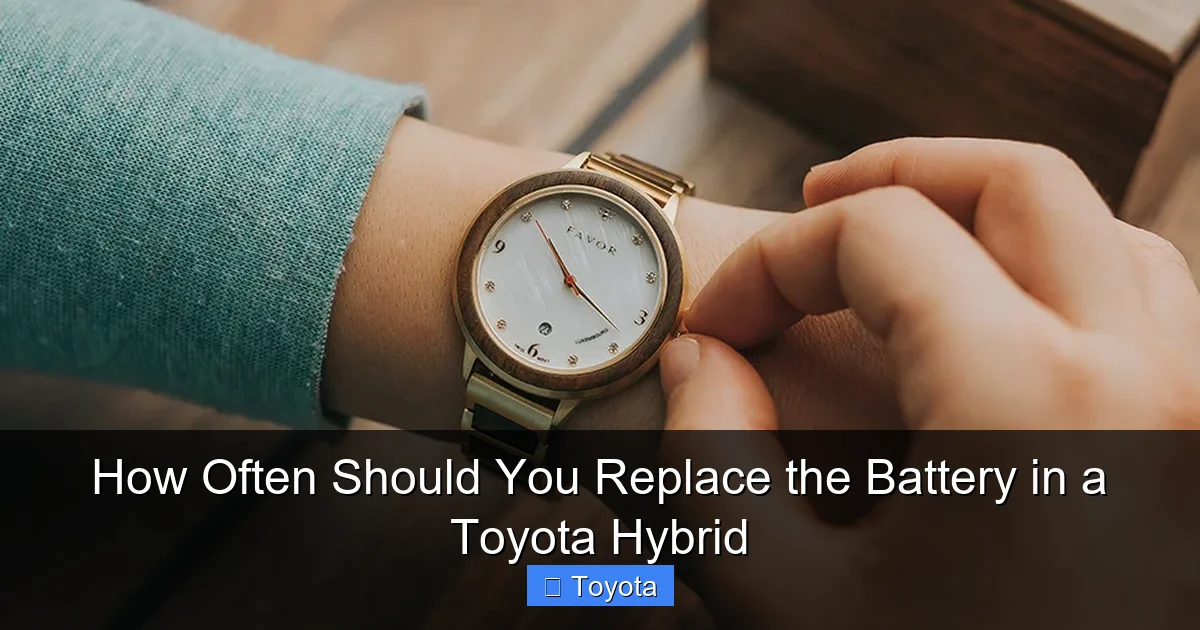 How Often Should You Replace the Battery in a Toyota Hybrid