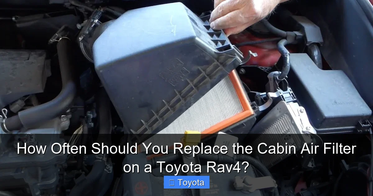 How Often Should You Replace the Cabin Air Filter on a Toyota Rav4?