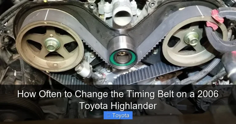 How Often to Change the Timing Belt on a 2006 Toyota Highlander
