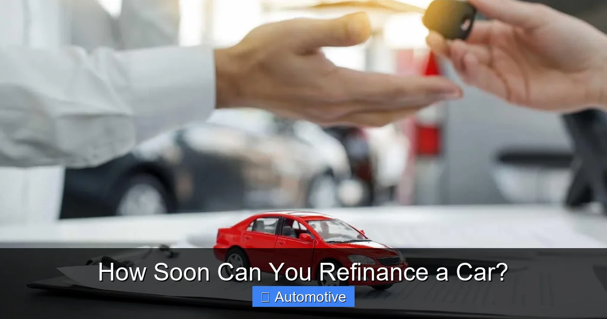 How Soon Can You Refinance a Car?