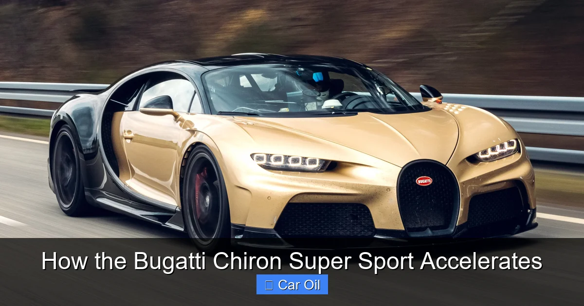 How the Bugatti Chiron Super Sport Accelerates