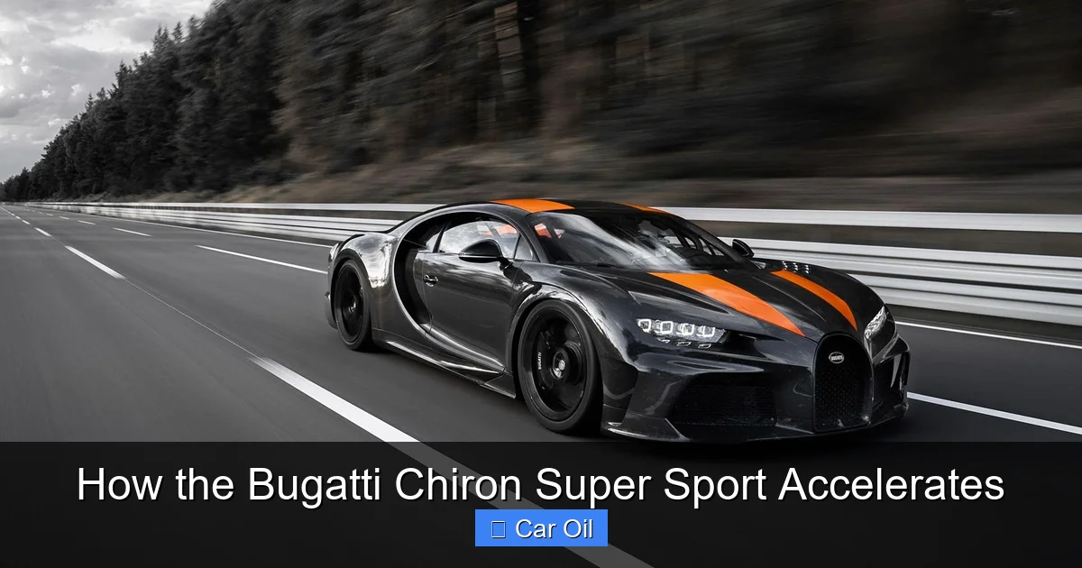 How the Bugatti Chiron Super Sport Accelerates