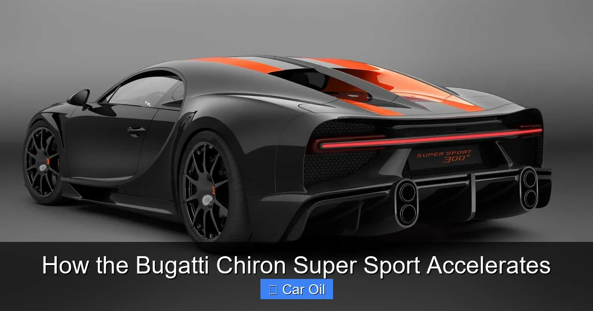 How the Bugatti Chiron Super Sport Accelerates