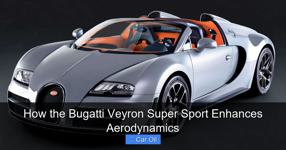 How the Bugatti Veyron Super Sport Enhances Aerodynamics