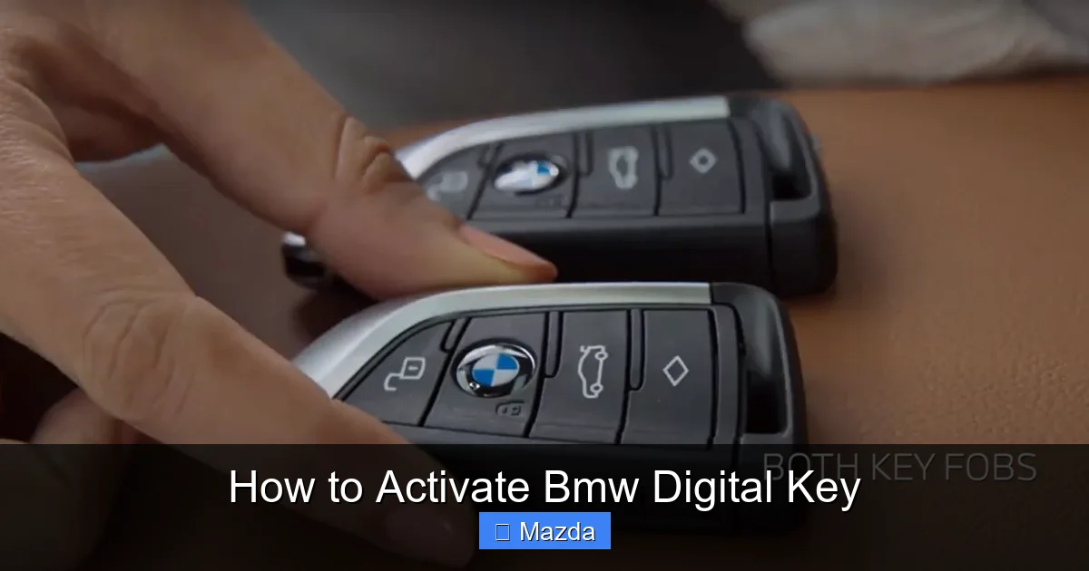 How to Activate Bmw Digital Key