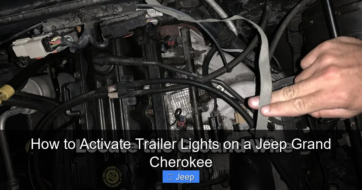 How to Activate Trailer Lights on a Jeep Grand Cherokee