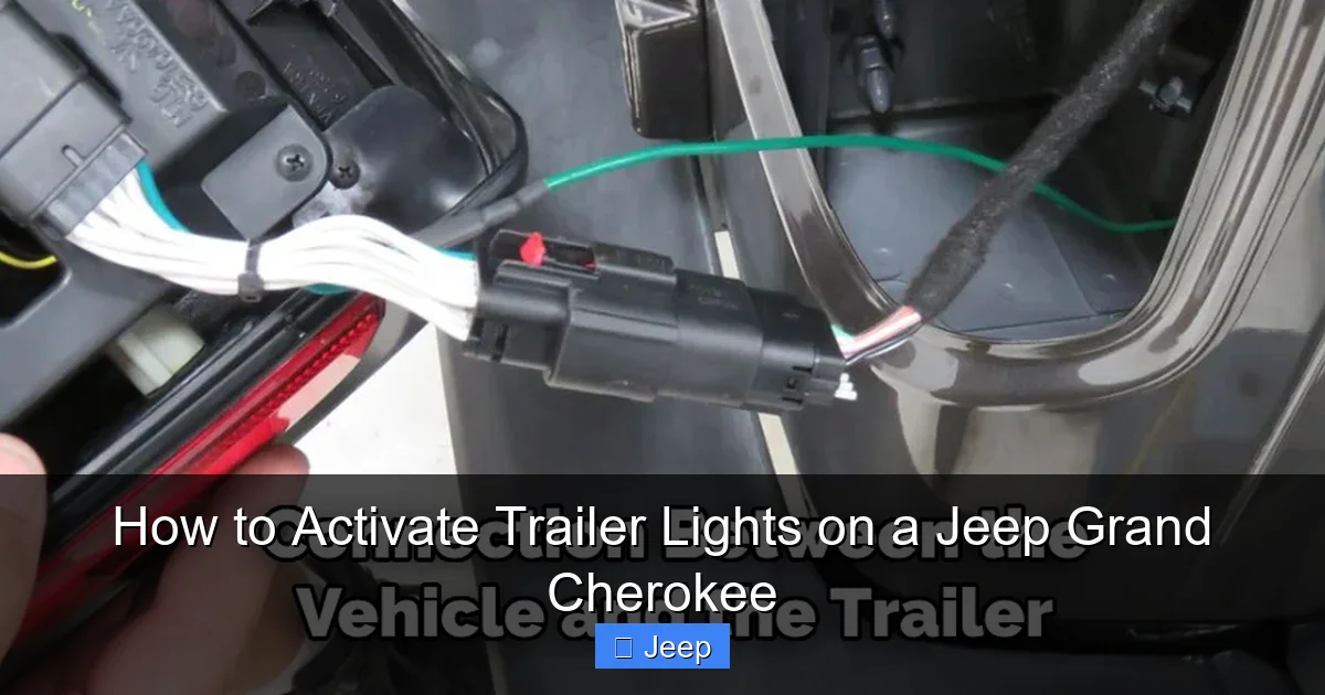 How to Activate Trailer Lights on a Jeep Grand Cherokee