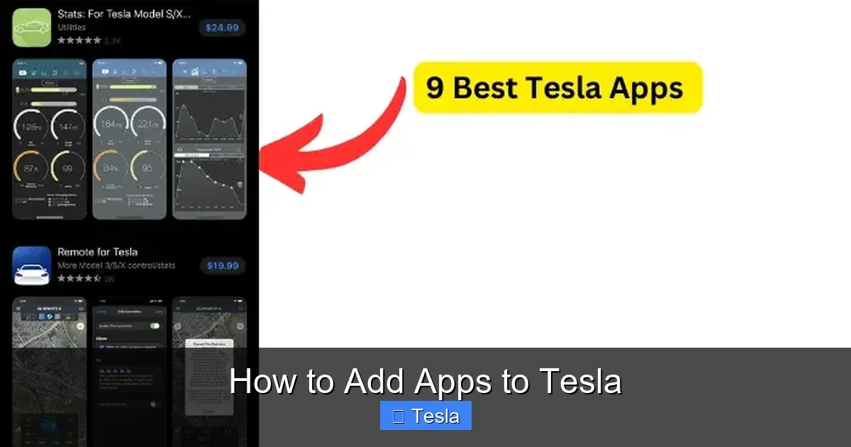 How to Add Apps to Tesla