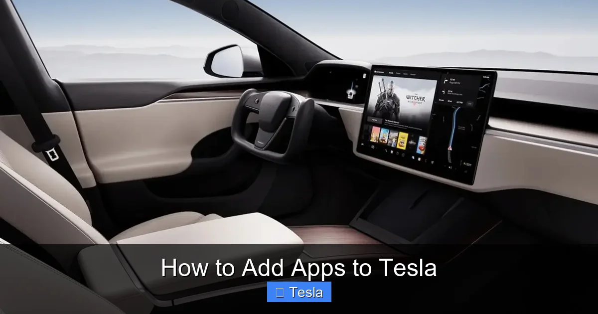 How to Add Apps to Tesla