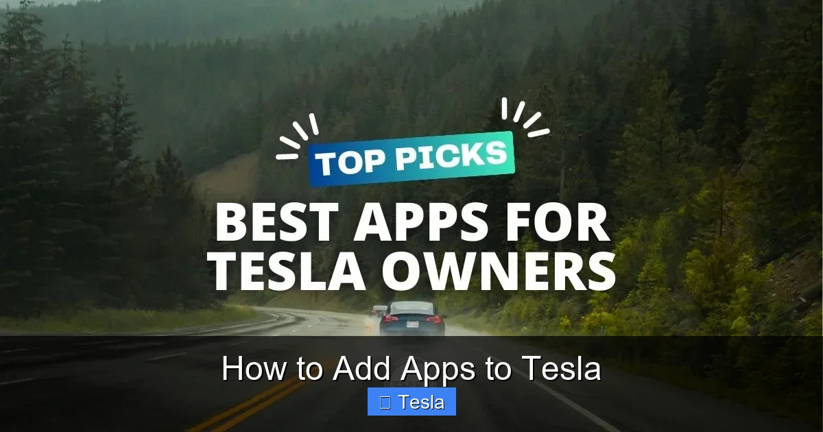 How to Add Apps to Tesla
