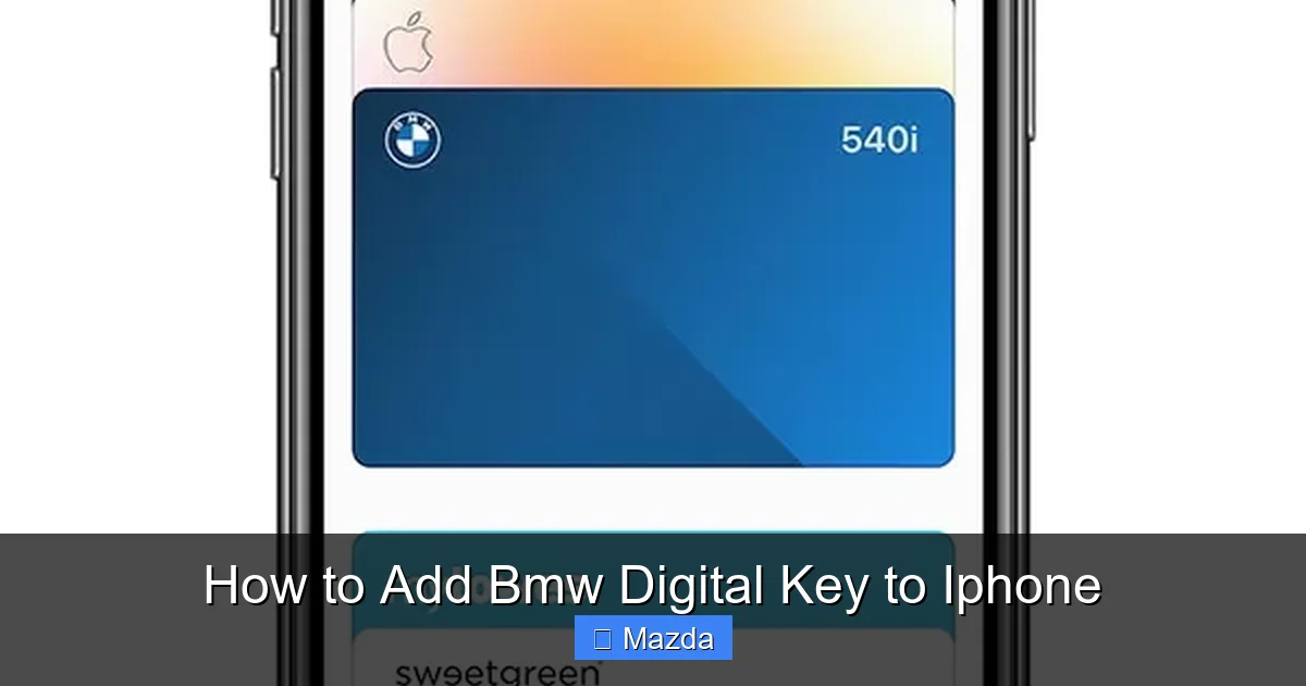 How to Add Bmw Digital Key to Iphone