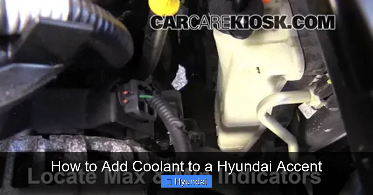 How to Add Coolant to a Hyundai Accent