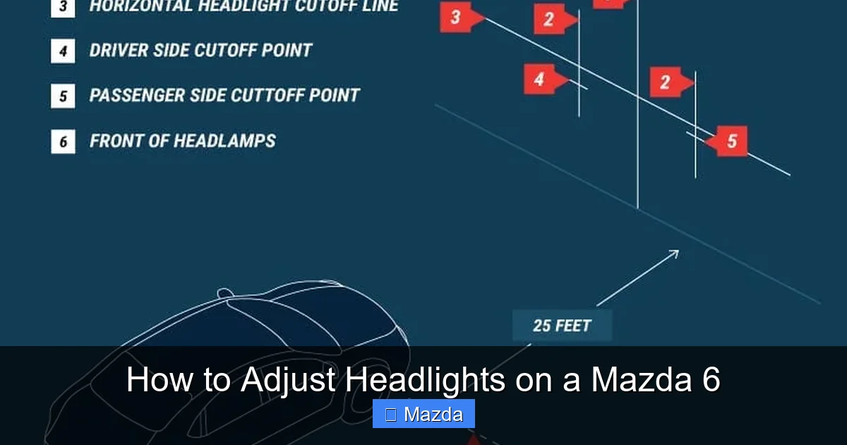 How to Adjust Headlights on a Mazda 6