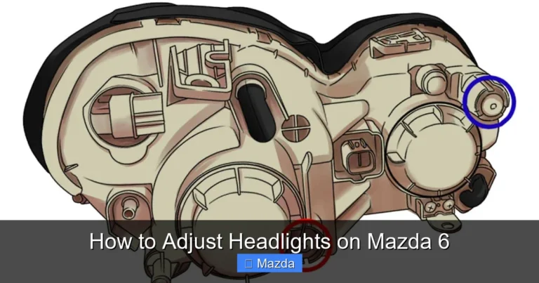How to Adjust Headlights on Mazda 6