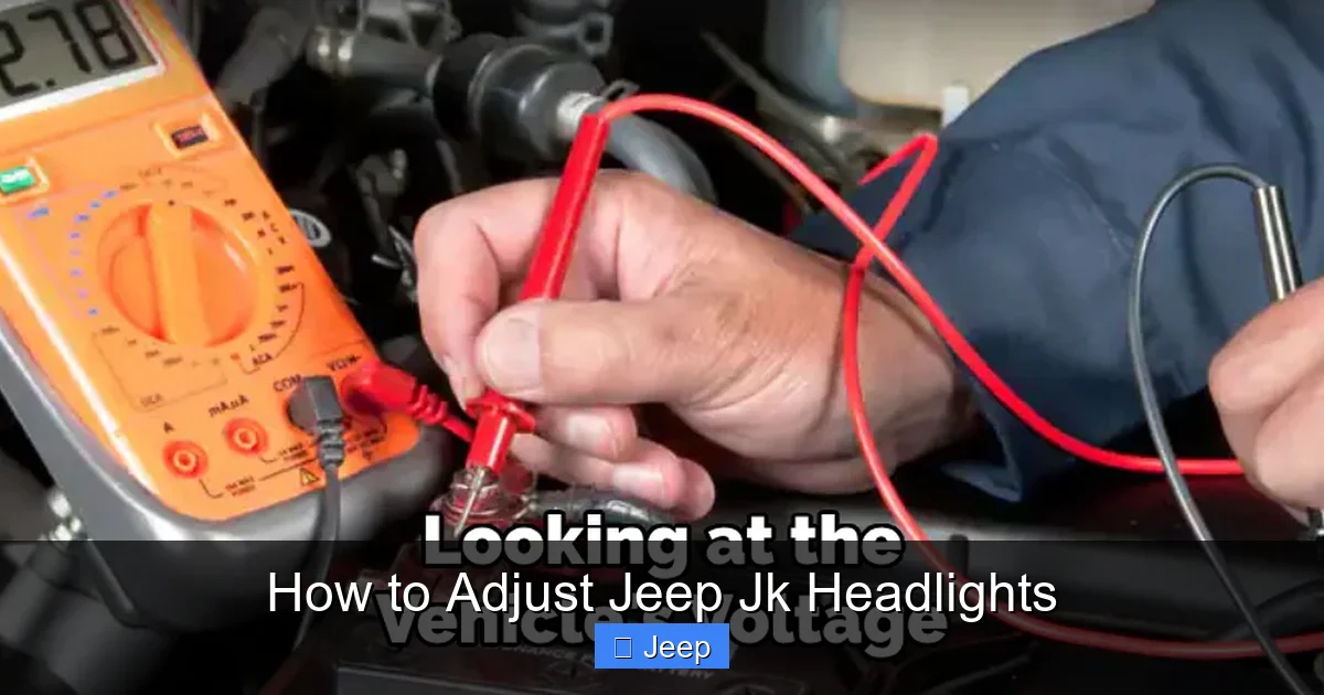How to Adjust Jeep Jk Headlights